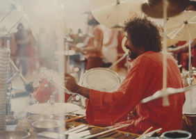 n the drums in Rajneesh Mandir, Rajneeshpuram, 1984